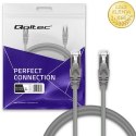 Qoltec Kabel Patchcord FTP | CAT5e | 2 x RJ-45 | 5m | High speed | Gold | Ekranowany