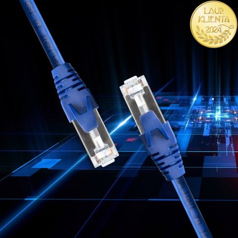 Qoltec Kabel Patchcord FTP | CAT6 | 2 x RJ-45 | 5m | High speed | Gold | Ekranowany