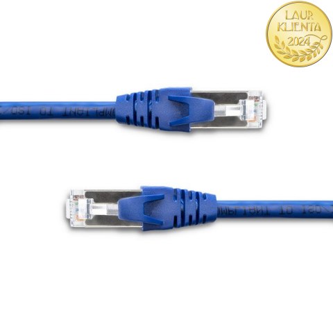 Qoltec Kabel Patchcord FTP | CAT6 | 2 x RJ-45 | 5m | High speed | Gold | Ekranowany