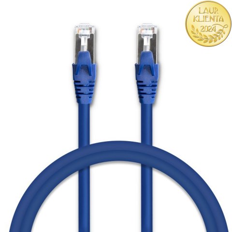 Qoltec Kabel Patchcord FTP | CAT6 | 2 x RJ-45 | 5m | High speed | Gold | Ekranowany