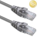 Qoltec Kabel Patchcord UTP | CAT5e | 2 x RJ-45 | 1m | High speed | Gold