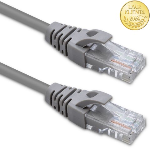 Qoltec Kabel Patchcord UTP | CAT5e | 2 x RJ-45 | 3m | High speed | Gold
