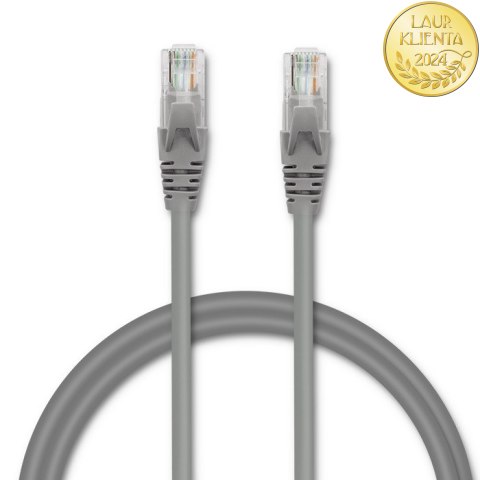 Qoltec Kabel Patchcord UTP | CAT5e | 2 x RJ-45 | 5m | High speed | Gold