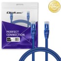 Qoltec Kabel Patchcord UTP | CAT6 | 2 x RJ-45 | 1.5m | High speed | Gold