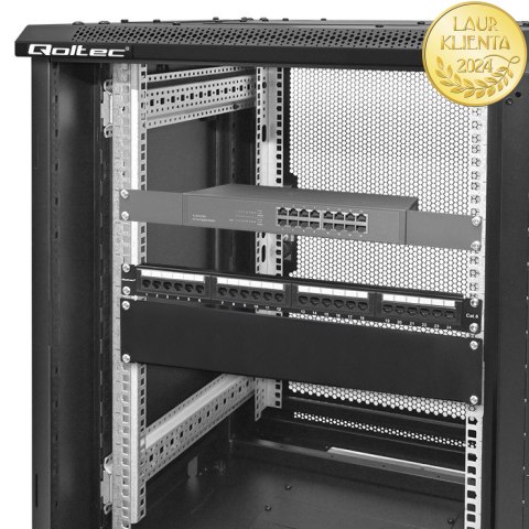 Qoltec Solidny stalowy Panel zaślepiający do szaf RACK 19" | 2U