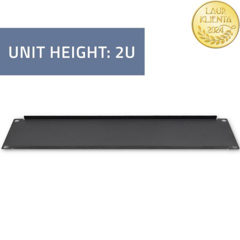 Qoltec Solidny stalowy Panel zaślepiający do szaf RACK 19" | 2U