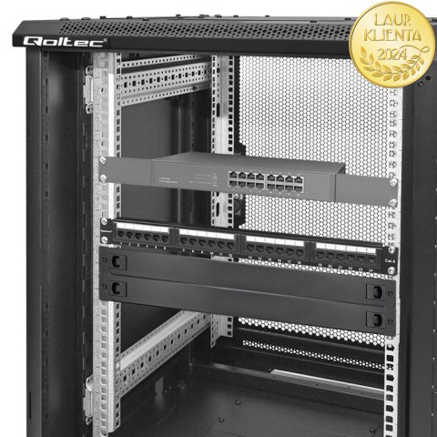 Qoltec Solidny stalowy Panel zaślepiający do szaf RACK 19" | 1U