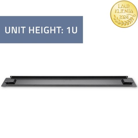 Qoltec Solidny stalowy Panel zaślepiający do szaf RACK 19" | 1U