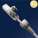 Qoltec Wtyk RJ45 beznarzędziowy STP | CAT6A | JACK PIN | T568B | T568A