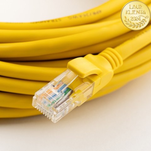 Qoltec Wtyk przelotowy złącze RJ45 | CAT6 | UTP | Pass Through | Pozłacane styki | 10 sztuk