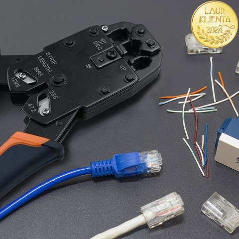 Qoltec Wtyk złącze modularne RJ45 | CAT5e | UTP | Pozłacane styki | 10 sztuk