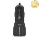 Qoltec Ładowarka samochodowa | Qualcomm QuickCharge 3.0 12-24V | 3A | USB