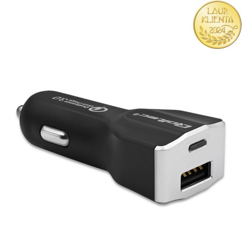 Qoltec Ładowarka samochodowa | Qualcomm QuickCharge 3.0 12-24V | 3A | USB