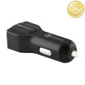 Qoltec Ładowarka samochodowa | Qualcomm QuickCharge 3.0 12-24V | 3A | USB