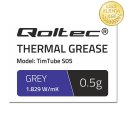 Qoltec Pasta termoprzewodząca TIM TUBE S05 | 1.829 W/m-K | 0.5g | Szara