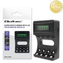 Qoltec Ładowarka do akumulatorków Ni-MH typu R03 AAA R6 AA | LCD | Kabel USB