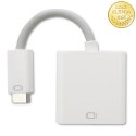 Qoltec Adapter Mini DVI na DVI (24+5) | Full HD | 0.16m