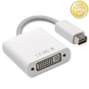 Qoltec Adapter Mini DVI na DVI (24+5) | Full HD | 0.16m