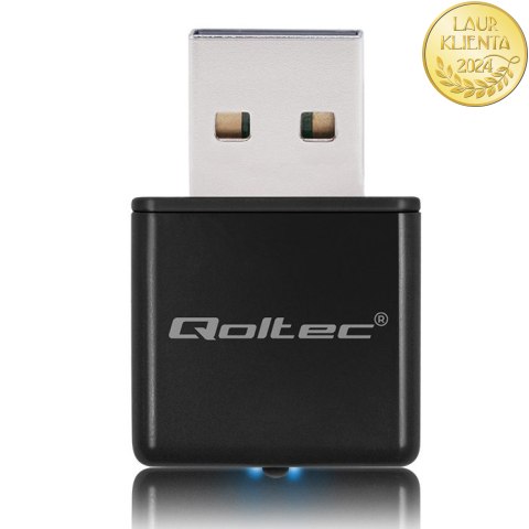 Qoltec Bezprzewodowy Ultra szybki mini adapter NANO WiFi | Standard N | USB 2.0 | 300Mbps