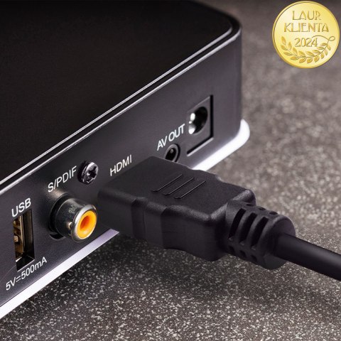 Qoltec Kabel HDMI v1.4 | High speed | 4K | 30Hz | 30AWG | GOLD | 1.5m