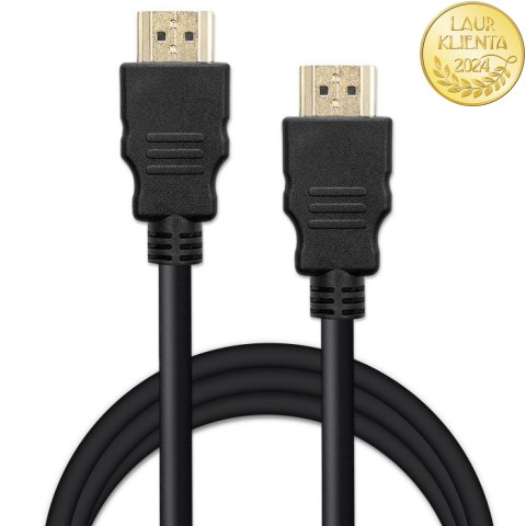 Qoltec Kabel HDMI v1.4 | High speed | 4K | 30Hz | 30AWG | GOLD | 1.5m