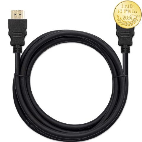 Qoltec Kabel HDMI v1.4 | High speed | 4K | 30Hz| 30AWG | GOLD | 2m