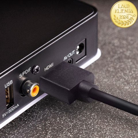 Qoltec Kabel HDMI | Micro HDMI | High speed | 4K | 30Hz | GOLD | 1.5m