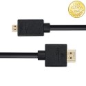 Qoltec Kabel HDMI | Micro HDMI | High speed | 4K | 30Hz | GOLD | 1.5m