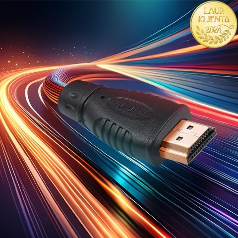 Qoltec Kabel HDMI v1.4 | High Speed | Ethernet | 4K | 30Hz | GOLD | 2m