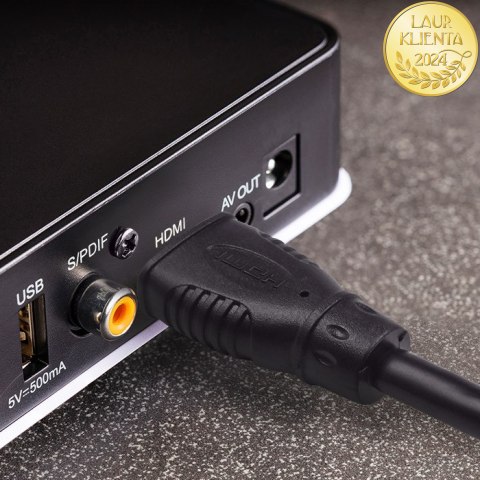 Qoltec Kabel HDMI v1.4 | High Speed | Ethernet | 4K | 30Hz | GOLD | 2m