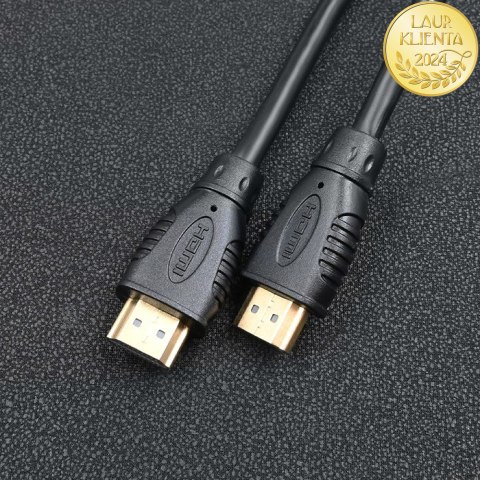 Qoltec Kabel HDMI v1.4 | High Speed | Ethernet | 4K | 30Hz | GOLD | 2m