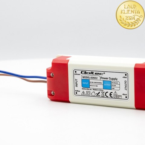 Qoltec Zasilacz impulsowy LED | 24W | 12V | 2A