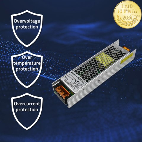 Qoltec Zasilacz impulsowy LED IP20 | 120W | 12V | 10A | Slim