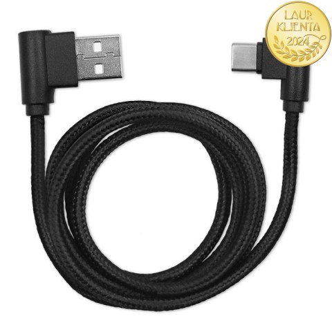Qoltec Kabel USB typ C męski | USB 2.0 A męski | 1m