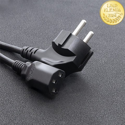 Qoltec Kabel zasilający IEC C13/SCHUKO | 3x0.75mm² | 1.5m