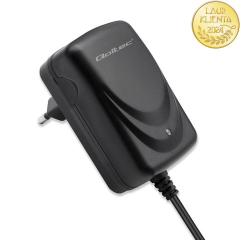 Qoltec Automatyczna ładowarka do akumulatora AGM GEL STD 6V | 1A | Prostownik z sygnalizatorem LED