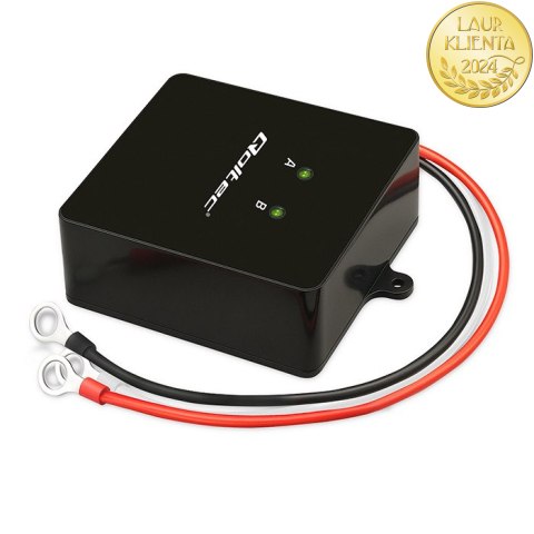 Qoltec Balanser napięcia 24V do akumulatorów 2 x 12V | 5A | LiFePO4 AGM GEL