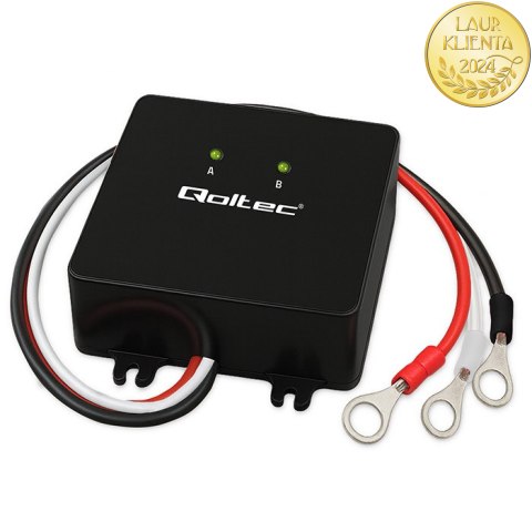 Qoltec Balanser napięcia 24V do akumulatorów 2 x 12V | 5A | LiFePO4 AGM GEL