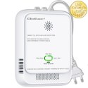 Qoltec Certyfikowany Czujnik wycieku gazu ziemnego i tlenku węgla (czadu) | detektor CH4 CO | alarm 85dB | LED