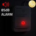 Qoltec Certyfikowany Czujnik wycieku gazu ziemnego i tlenku węgla (czadu) | detektor CH4 CO | alarm 85dB | LED