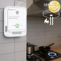 Qoltec Certyfikowany Czujnik wycieku gazu ziemnego i tlenku węgla (czadu) | detektor CH4 CO | alarm 85dB | LED