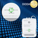 Qoltec Certyfikowany Czujnik wycieku gazu ziemnego i tlenku węgla (czadu) | detektor CH4 CO | alarm 85dB | LED