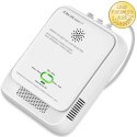 Qoltec Certyfikowany Czujnik wycieku gazu ziemnego i tlenku węgla (czadu) | detektor CH4 CO | alarm 85dB | LED