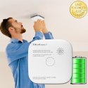 Qoltec Certyfikowany bezprzewodowy Czujnik dymu z baterią | Tuya | Wi-fi | żywotność sensora 10 lat | alarm 85dB | LED