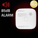 Qoltec Certyfikowany bezprzewodowy Czujnik dymu z baterią | Tuya | Wi-fi | żywotność sensora 10 lat | alarm 85dB | LED