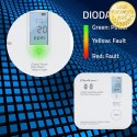 Qoltec Certyfikowany bezprzewodowy Czujnik tlenku węgla (czadu) z baterią | detektor CO | żywotność sensora 10 lat | alarm 85dB 
