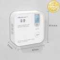 Qoltec Certyfikowany bezprzewodowy Czujnik tlenku węgla (czadu) z baterią | detektor CO | żywotność sensora 10 lat | alarm 85dB 