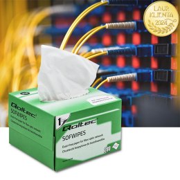 Qoltec Chusteczki bezpyłowe do światłowodów | 280 szt.