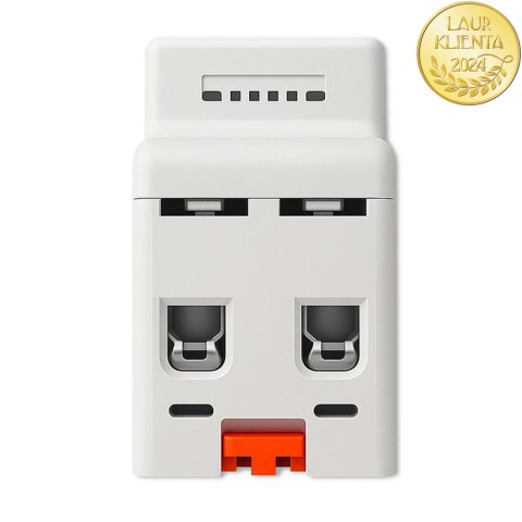 Qoltec Jednofazowy elektroniczny licznik watomierz | miernik zużycia energii | DIN35 | Zdalne sterowanie | Historia pomiaru | Wi