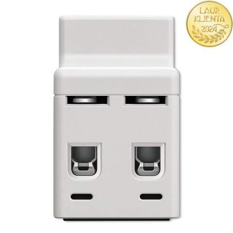 Qoltec Jednofazowy elektroniczny licznik watomierz | miernik zużycia energii | DIN35 | Zdalne sterowanie | Historia pomiaru | Wi